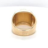 10k Gold Men's Ring w/ Ruler and Genuine Natural Diamond Accents Size 9.5 #J6637