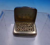 Matthew Lindwood English Georgian Sterling Silver Vinaigrette GW Interior #4078