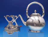 Gorham Sterling Silver Tea Set 5pc #1400 Kettle Pot Sugar Creamer Waste (#7608)