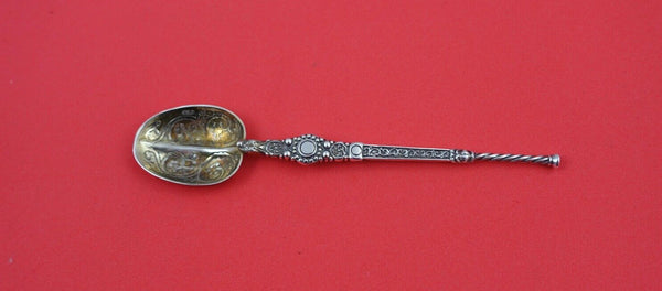 English Estate Sterling Silver Coffee Spoon GW London 1952 4 5/8"