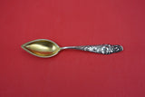 Flora by Shiebler Sterling Grapefruit Spoon GW w/ geranium 5 3/4"