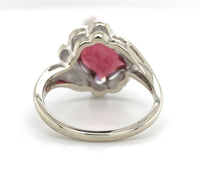 10k White Gold 2.63 Carat Genuine Natural Garnet Ring Size 5.25 (#J6764)