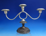 Repousse by Kirk Sterling Silver Candelabra 3-Light #109 Weighted (#8611)