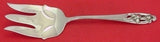 Silver Iris by International Sterling Silver Salad Serving Fork AS 9 1/4"