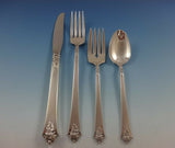 Castle Rose by Royal Crest Sterling Silver Grille Flatware Set 8 Service 48 Pcs