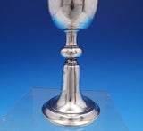 Danish .830 Silver Cup / Goblet w/ Engraved Crest Scrollwork 6" x 2 3/4" (#7613)