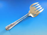 Brite-Cut by Unknown Sterling Silver Asparagus Tong 9 1/2" Gold-washed