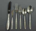 Rose Solitaire by Towle Sterling Silver Flatware Set For 8 Service 51 Pieces