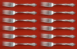 Rhapsody New by International Sterling Silver Regular Fork Set of 12 pcs 7 1/4"