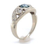 14k Gold .63ct Blue Montana Genuine Natural Sapphire from Rock Creek, MT #J6391