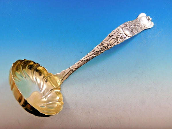 Vine by Tiffany and Co. Sterling Silver Soup Ladle with Tomatoes Gold-Washed 11"