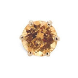 Platinum 3.17 Carat TW Precious Genuine Natural Topaz Stud Earrings (#J6994)