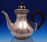 La Paglia by International Sterling Silver Tea Set 5pc w/ Wood (#8792) Fabulous!