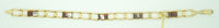 14k Gold Specialty Barrel Cut Genuine Natural Garnet Bracelet (#J2569)