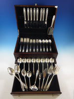 Stradivari by Wallace Sterling Silver Flatware Set For 8 Service 50 Pcs Dinner