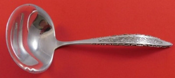 Floral Lace by Lunt Sterling Silver Gravy Ladle 6 1/4" Serving Silverware