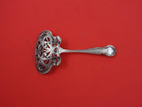 Orchid by Watson Sterling Silver Nut Spoon pierced w/light GW & flowers 4 1/2"