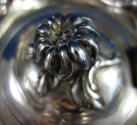 John Emes English Sterling Silver Tea Pot with Repoussed Flowers c. 1806 (#2716)
