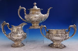 Francis I by Reed and Barton Sterling Silver Tea Set 3pc #570A (#2882) Lovely!