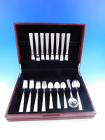 Plisse Pleated by E. Dragsted Danish Sterling Silver Flatware Set Service 40 pcs