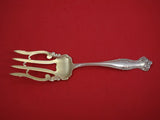 Canterbury by Towle Sterling Silver Buffet Fork Gold Washed 9 1/4" Serving
