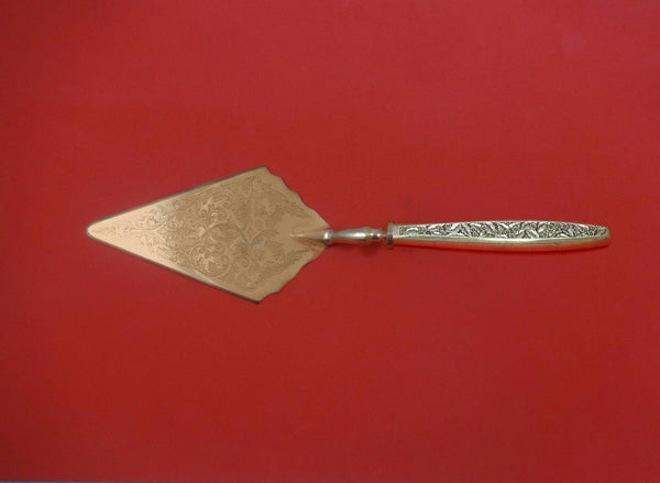 Valencia by International Sterling Silver Pastry Server Fancy Vermeil HH Custom