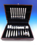 Lotus by Sorensen Danish Sterling silver Flatware Set 8 Service 40 pieces