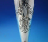 Black Starr and Frost Sterling Silver Candlestick Pair Bright-Cut #108 (#5460)
