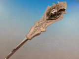 Saxon Stag by Duhme Coin Silver Fish Server Gold Washed B.C. 12 1/2" 3D