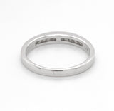 14k White Gold Channel Set .16cttw Genuine Natural Diamond Wedding Band (#J6906)