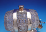 English Silverplate & Glass Whiskey Barrel Decanter by John Grinsell (#9214)
