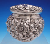 Repousse by Davis and Galt Sterling Silver Tea Caddy #6 3" x 3 1/4" (#9113)
