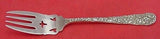 Chrysanthemum by Stieff Sterling Silver Fish Fork  Pierced 6 1/2" Silverware