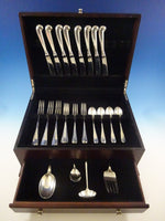 Queen Anne Williamsburg by Stieff Sterling Silver Flatware Set Service 36 Pieces