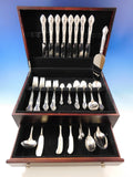 English Gadroon by Gorham Sterling Silver Flatware Set 8 Service 62 pcs Dinner