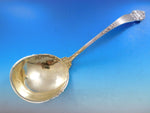 Georgian by Towle Sterling Silver Soup Ladle Gold Washed w/Flowers In Bowl 14"