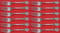 Eloquence by Lunt Sterling Silver Regular Fork Modern 7 3/8" Set of 12