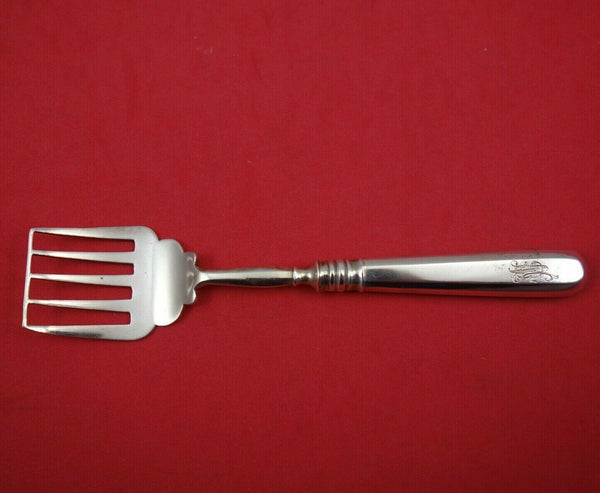 Russian Sterling Silver Sardine Fork All Sterling Hollow Handle with Bar 6 5/8"