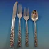 Contessina by Towle Sterling Silver Floral Flatware Set For 12 Service 48 Pcs