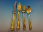 Louis XIV Gold by Towle Sterling Silver Flatware Set For 6 Service Vermeil