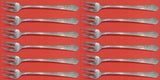 Mary II by Lunt Sterling Silver Cocktail Fork Set of 12 pcs 5 1/2"
