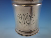 Wood & Hughes W&H Sterling Silver Baby Child's Cup Mug Beaded #271P