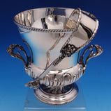 Italian .800 Silver Ice Bucket with Tongs 6 3/4" x 6 1/2" 23 ozt. (#4295)