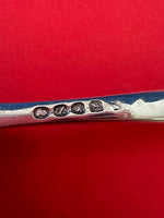 English Georgian Sterling Silver Marrow Scoop London 1808 unreadable marks  9"