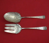 Towle Sterling Silver Salad Serving Set 2-Piece #63 9 1/4" Silverware