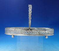 George Henckel Sterling Silver Cut Crystal Serving Tray Appetizers #342 (#6041)