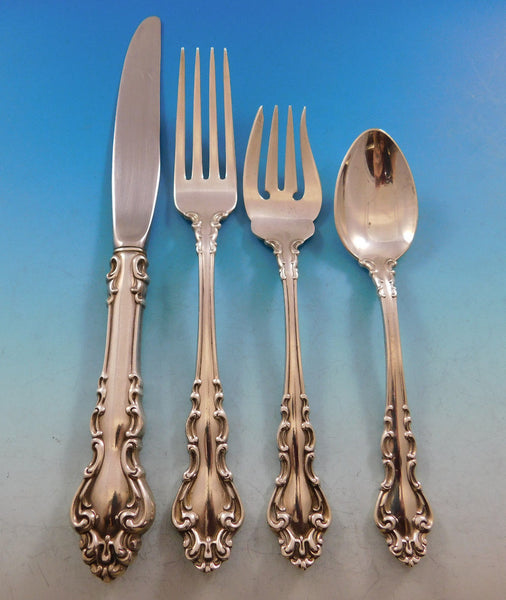 Spanish Baroque by Reed & Barton Sterling Silver Flatware Set Service 26 pcs