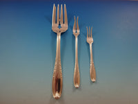 Leonore by Manchester Sterling Silver Flatware Set For 12 Service 90 Pcs