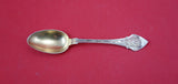 Angelo by Wood and Hughes Sterling Silver Demitasse Spoon gold wash  4 1/2"