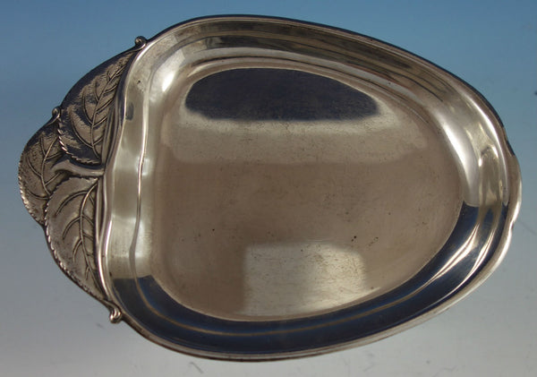 Wallace Sterling Silver Bowl Apple Shaped with Stem and Leaves #4453 (#2790)